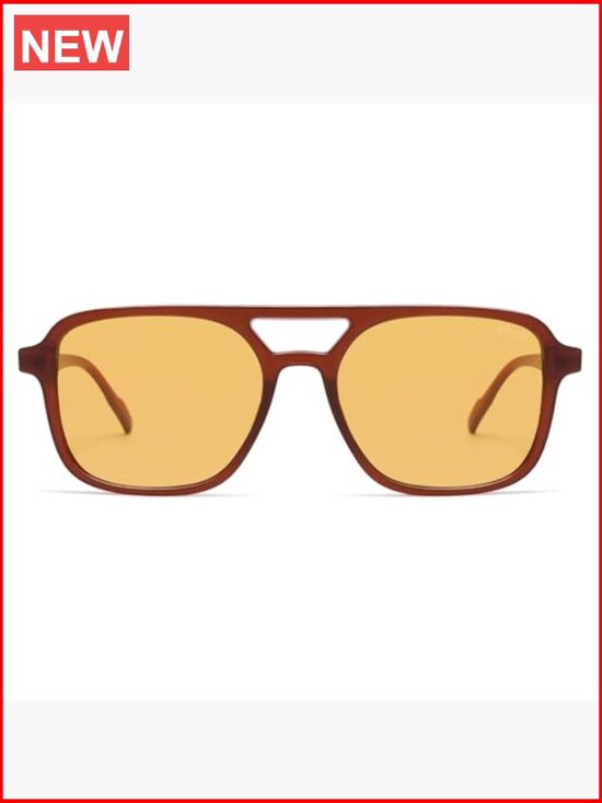 Retro Aviator Sunglasses Rectangle Shades UV400 Protection Unisex main image 5